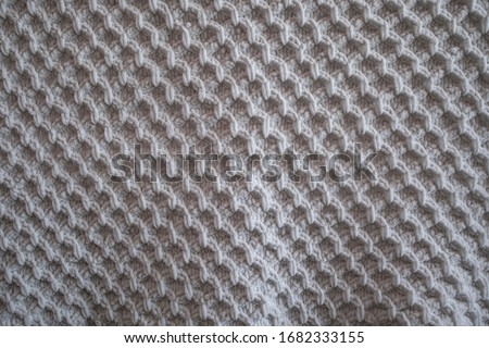 Square pattern, white blanket texture