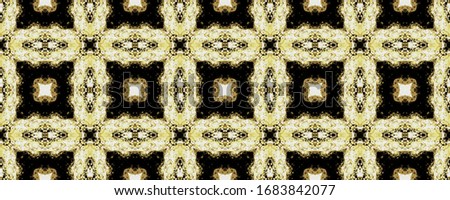 Gold Lisbon Endless Pattern. Gold Floral Floor Watercolor Geometric Pattern Ink. Indian Geometric Batik Tile. Golden Ethnic Flower Boho. Tribal Ornament Flower. Gold Abstract Rustic Motif.