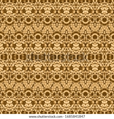 Beige Dyed Texture. Brown Tribal Brush. Dyed Watercolour. Yellow Geo Zig Zag. Brown Bohemian Textile. Golden Batik. Yellow Traditional Zig. Brown Pattern Print. Gold Geo ZigZag Gold Boho Batik.