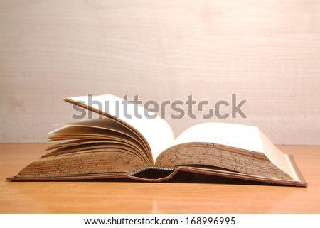 Book on the table 