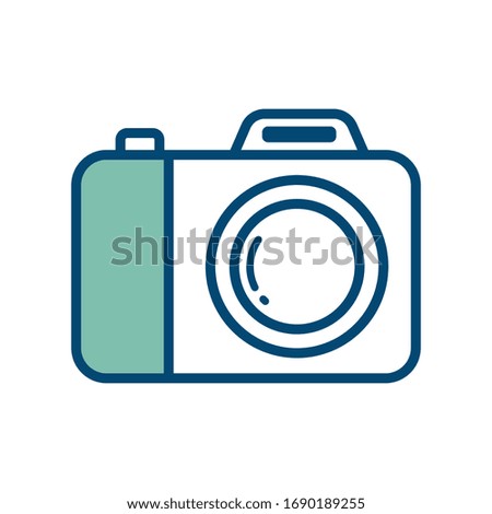 camera - photography icon vector design in white background