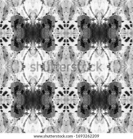 Dark Artistic Seamless. Grey Trendy Graffiti. White Blot Panorama. Bright Grunge Illustration. Black Watercolor Illustration.Brushed Textile Canva. Abstract Texture. Old Paper.