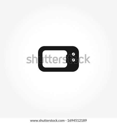 microwave icon. isolated design element