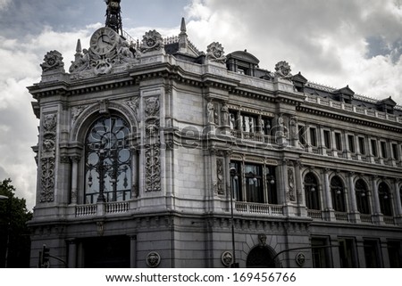 Spanish bank, Image of the city of Madrid, its characteristic architecture