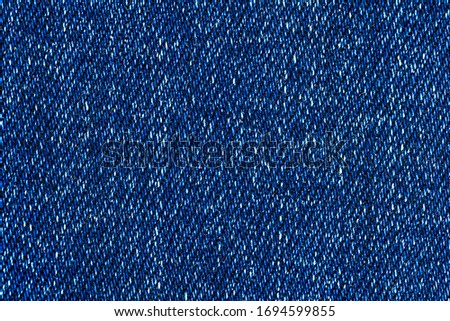 Macro photo of blue jeans