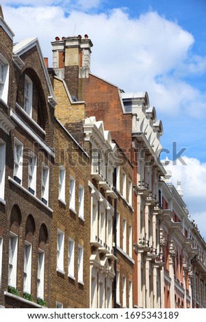 Covent Garden street view in London, UK.