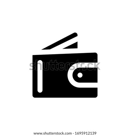 wallet icon vector for any purposes