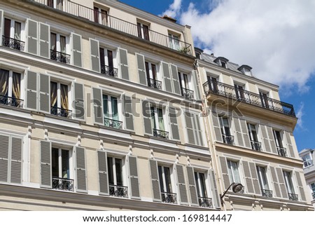 beautiful Parisian streets view paris,france Europe