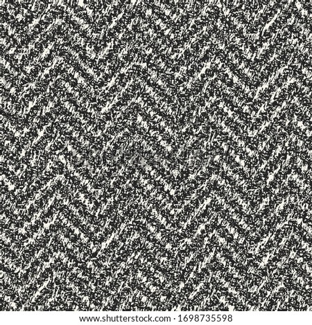 Monochrome Melange Textured Subtle Chevron Pattern
