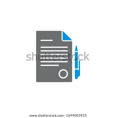 Business related icon on background for graphic and web design. Creative illustration concept symbol for web or mobile app.