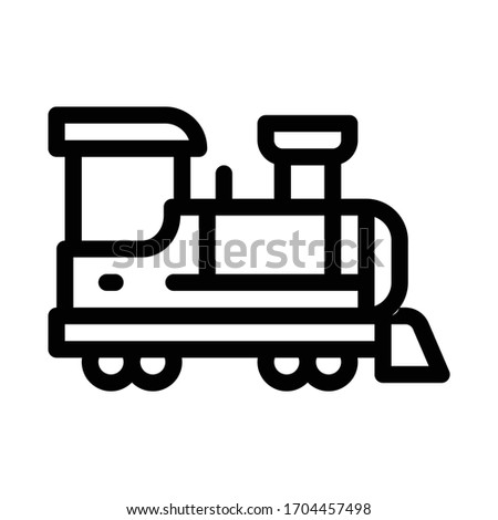 children train icon vector. children train sign. isolated contour symbol illustration