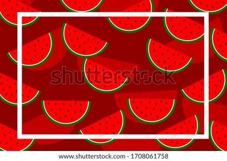 vector background design with watermelons illustration