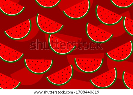 vector background design with watermelons illustration