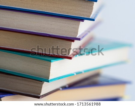 
a stack of books. background from books. Books close up