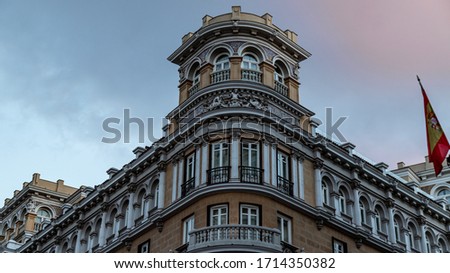 Madrid spain city architecture view