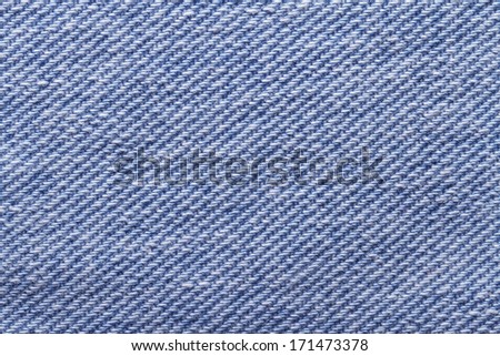 closeup of blue jeans fabric texture. macro