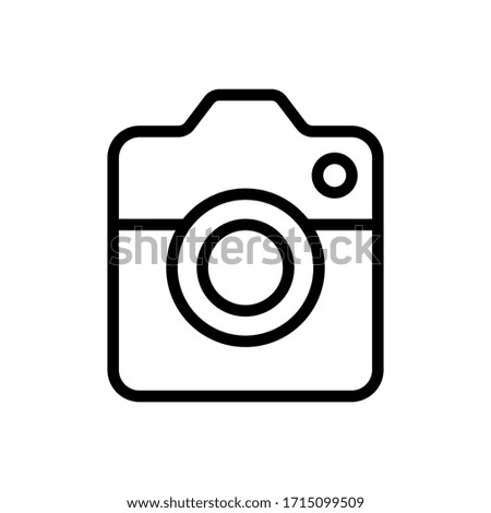 Camera Icon Vector Illustration. Camera design vector template. Camera icon flat design vector for website, symbol, logo, sign, app, UI.