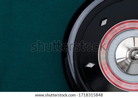 Roulette wheel  that spins quickly