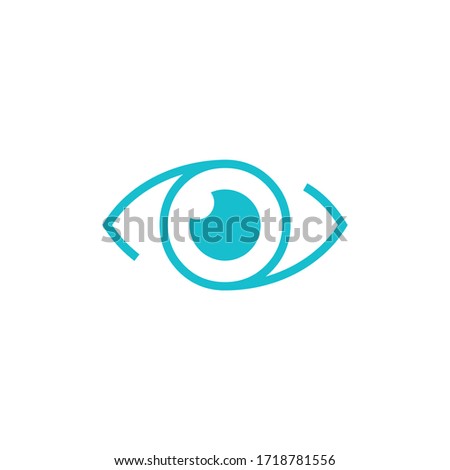 Eye logo, sign, emblem. Isolated vector sign. Design element.