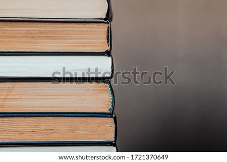 Book stack in the library.