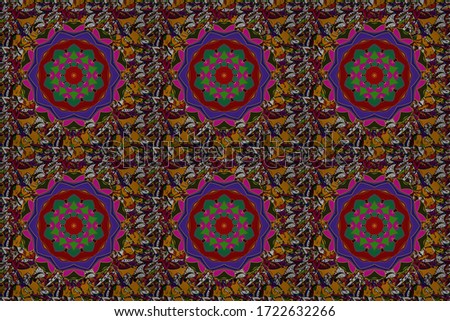 Nice fabric pattern. Floral background. Seamless raster pattern.