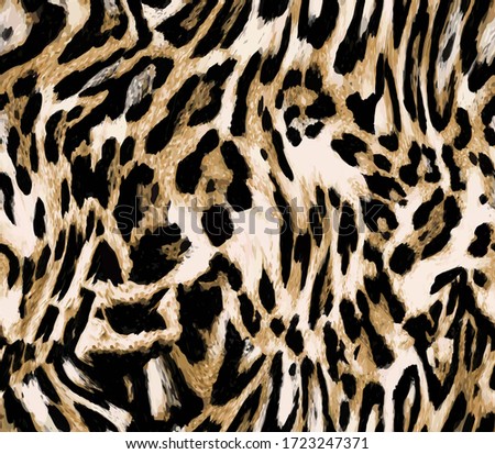 Seamless leopard texture, african animal print