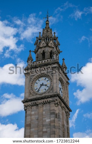 Clock tower in the hearth of the city