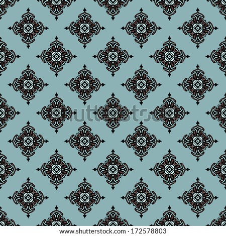 Classic tiled oriental vector seamless pattern