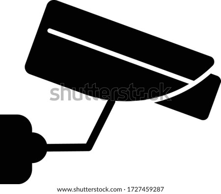 CCTV Camera Icon vector design template. Glyph CCTV or camera icon