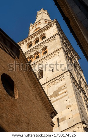 Duomo of Modena (cathedral), Emilia-Romagna, Italy, medieval monument, Unesco World Heritage Site: the belfry