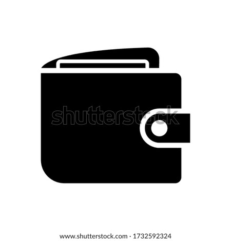 Wallet icon vector on white background