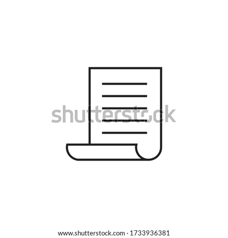 paper icon vector sign symbol isolated