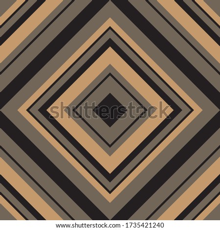 Brown Taupe, black Argyle diagonal striped seamless pattern background suitable for fashion textiles, graphics