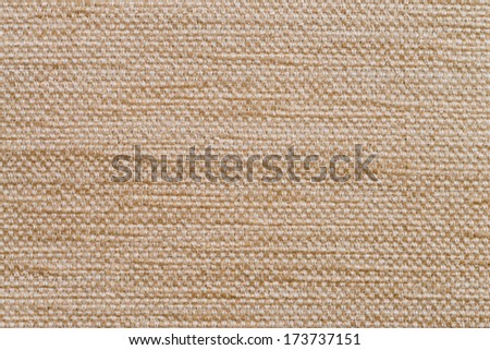 Closeup detail of brown fabric texture as background