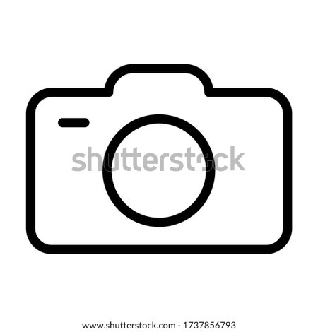 Camera - icon line vector - user interface UI icons
