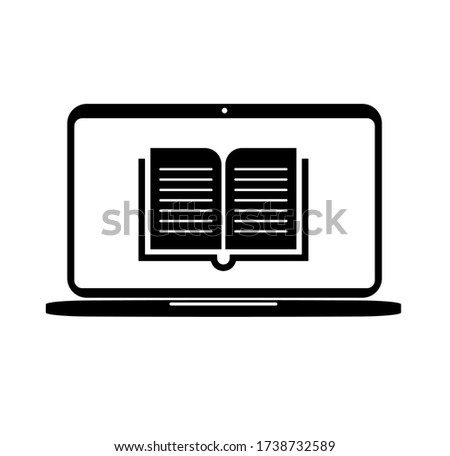 online education icon on white background