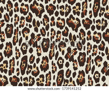 Seamless leopard design pattern vector.