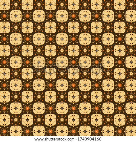 Ethnic geometric Pattern Adaptation from batik Indonesia