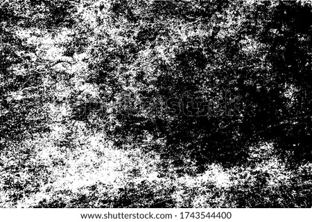 Grunge texture is black and white. Background dirt, dust. The abstract surface is monochrome. Pattern of chips, cracks, scuffs. Urban style