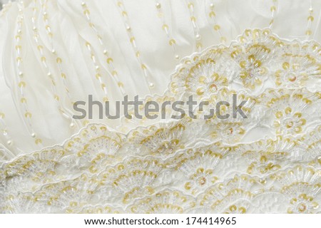 Textile embroidery wedding background 