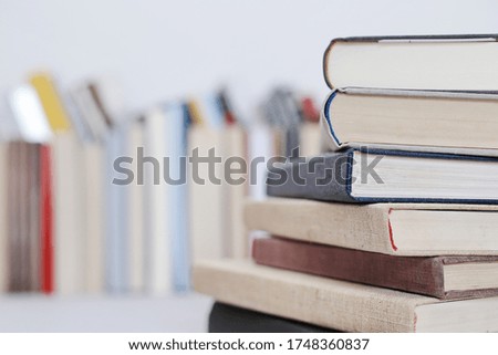 Books on the school desk