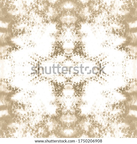 Washing Effect Pattern. Stain Seamless Pattern. Beige,White Ikat Dyeing Natural Ornament. Ethnic Cloth Decoration. Abstract Continuous Painting. Wash Washing Effect Pattern.