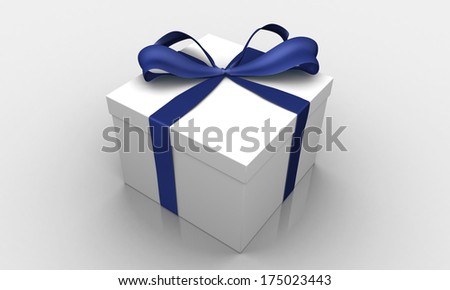 Gifts, Present, with Bow isolated
