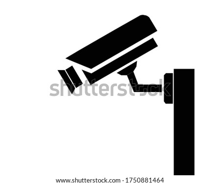 Fixed CCTV, Security Camera Icon Vector Template Illustration Design isolated icons on white cctv in digital technology for safety Vector technology app symbol illustration