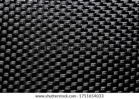 Close up textured of black fabric