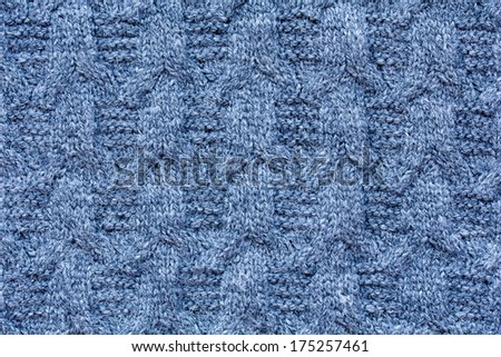 Closeup of knitted wool pattern as a background