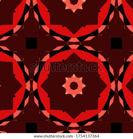 Geometric ornament background. Abstract kaleidoscope texture for wallpapers.