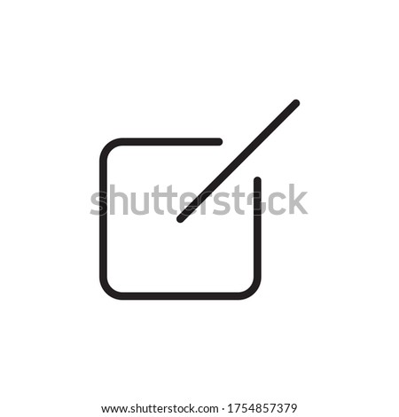Edit line icon vector isolated