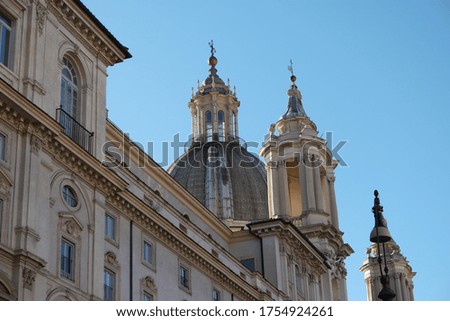 Piazza Navona architecture in Rome