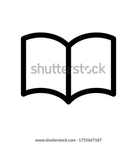Book icon symbol vector on white background